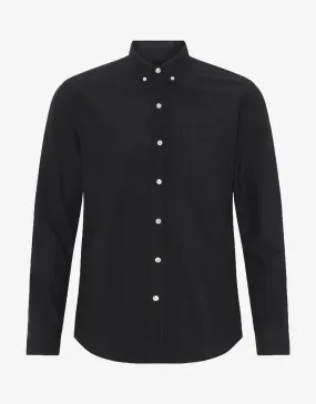 Organic Button Down Shirt - Deep Black