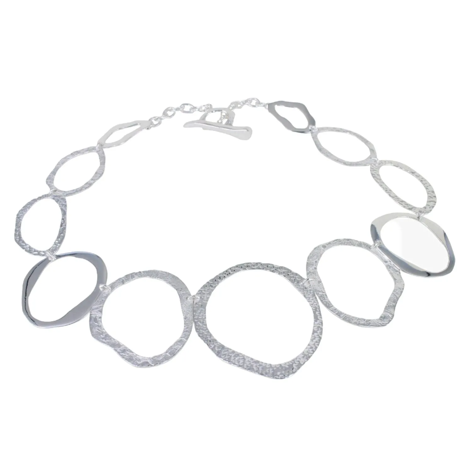 Pebbles Sterling Silver Necklace