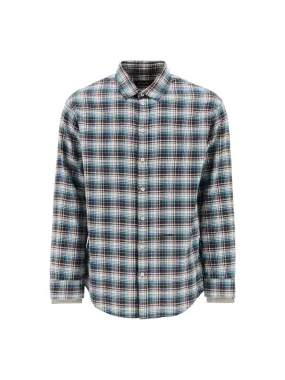 Plaid Button-Up Shirt