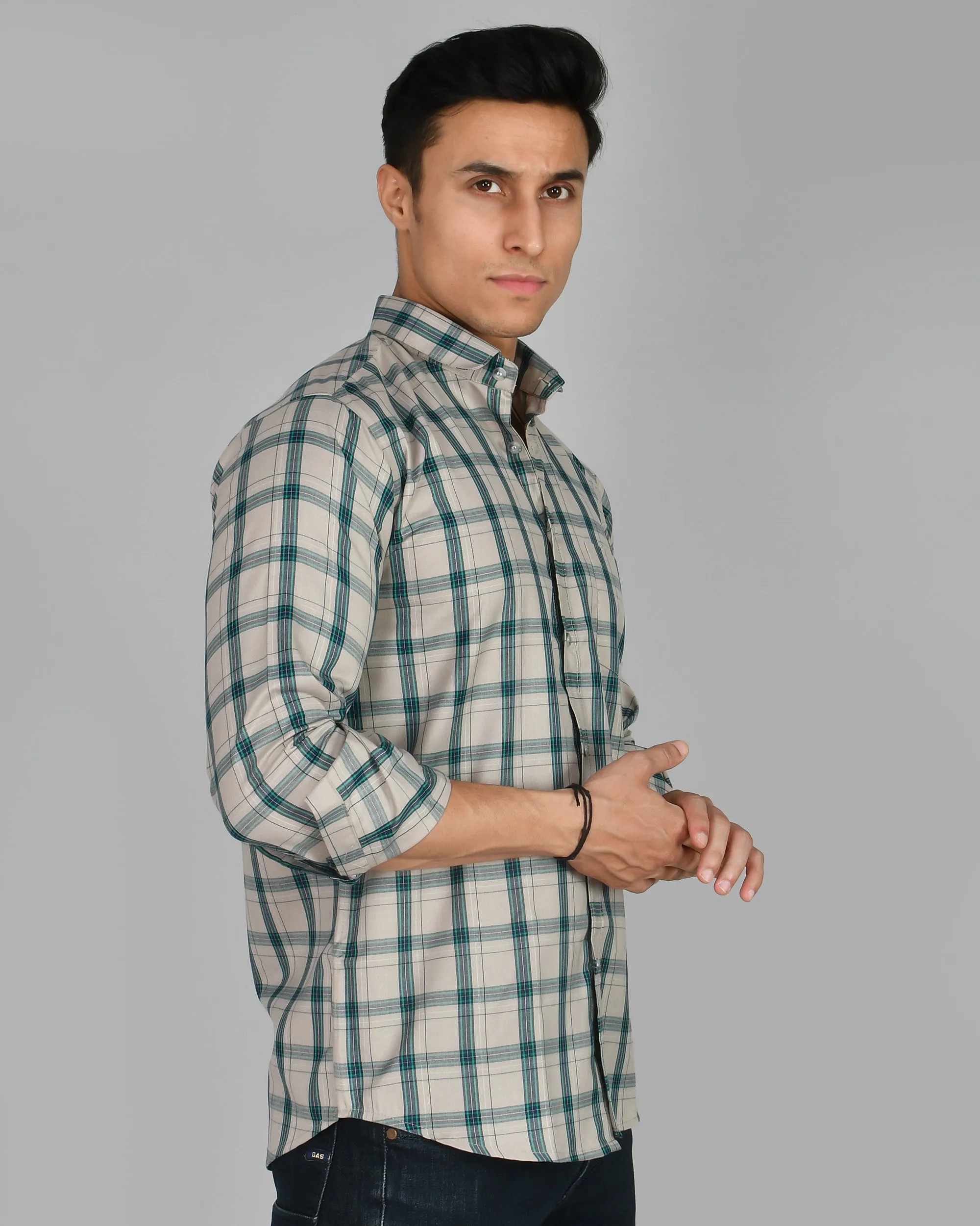 Premium Cotton Check Men’s Shirt