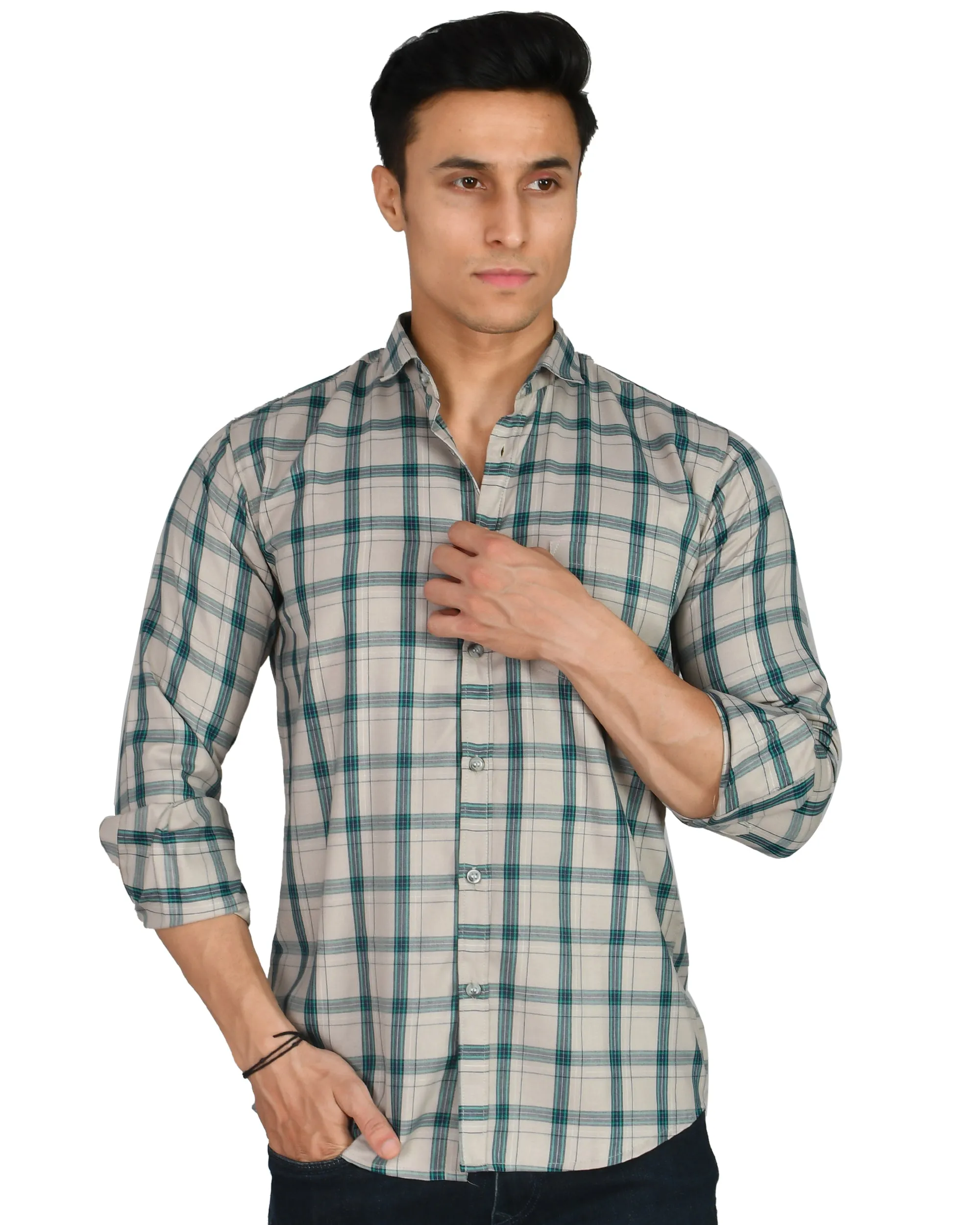 Premium Cotton Check Men’s Shirt