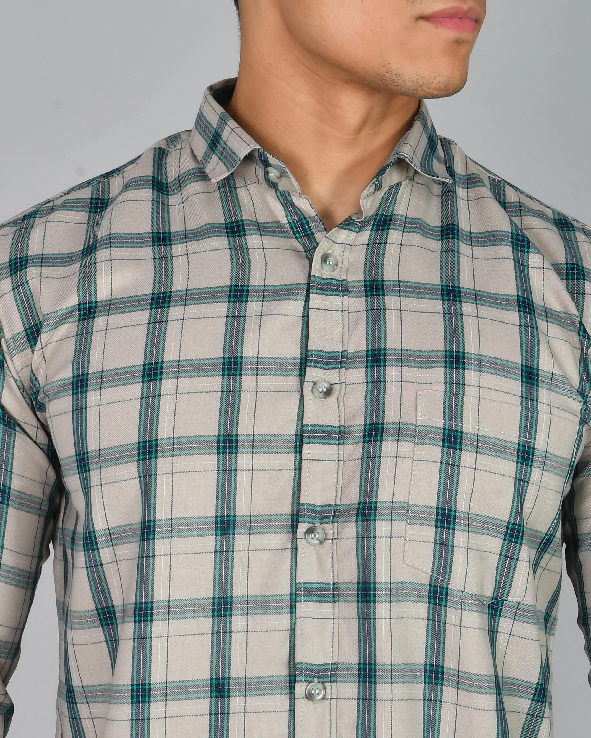 Premium Cotton Check Men’s Shirt