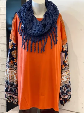 Pumpkin Patch Blouse in Orange