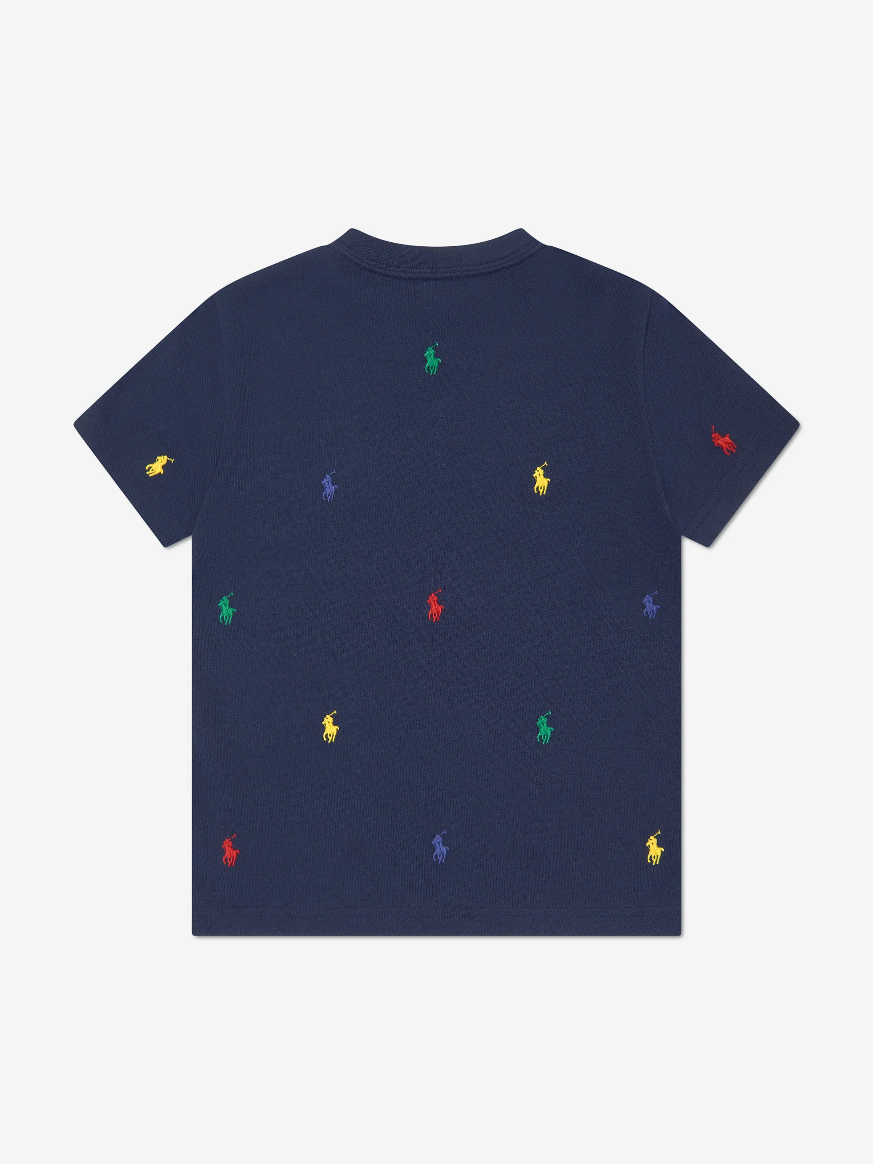 Ralph Lauren Boys Multic Logo T-Shirt in Navy