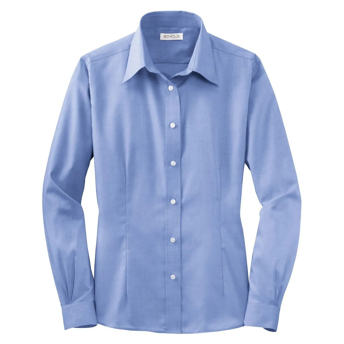 Red House Women's Blue Non-Iron Pinpoint Oxford Shirt