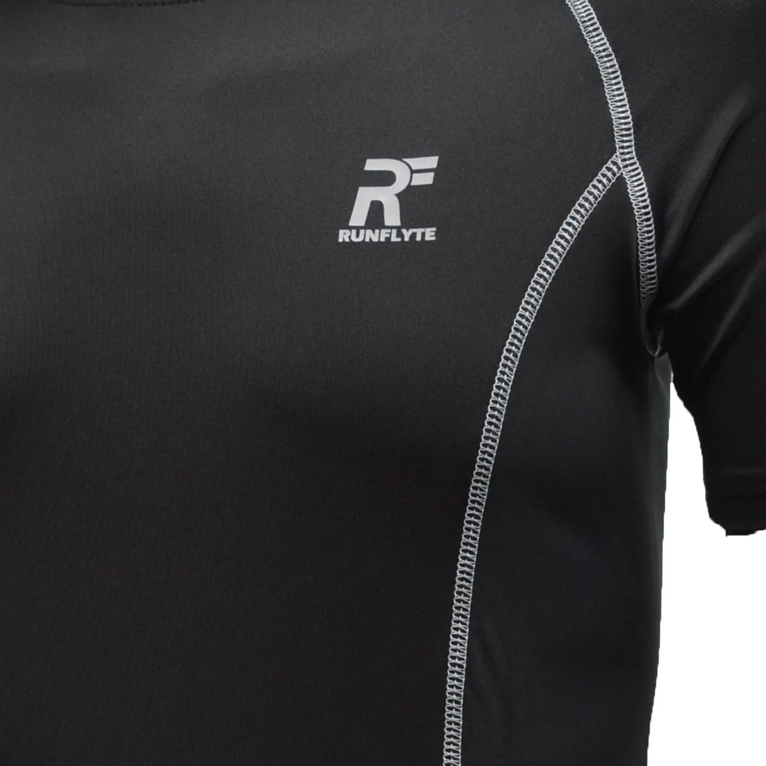 RunFlyte Men's Flyte Compression Short Sleeve Moisture Wicking T-Shirt