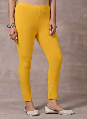 Sofia Yellow Skinny Fit Leggings for Women