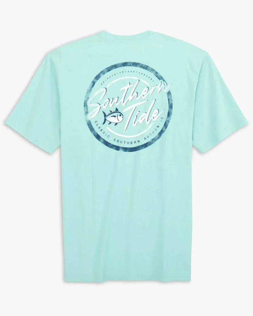 Southern Tide Men's Authentic Badge Tee / Turquoise Sea