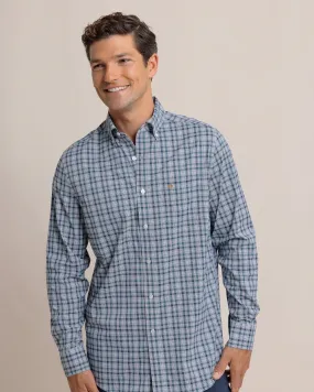 Southern Tide Men's Intercoastal Saltgrass Plaid Long Sleeve Sportshirt / Salt Meadow