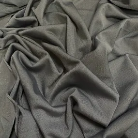 Steel Gray ITY Jersey Knit Fabric