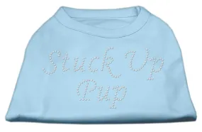 Stuck Up Pup Rhinestone Shirts Baby Blue M (12)