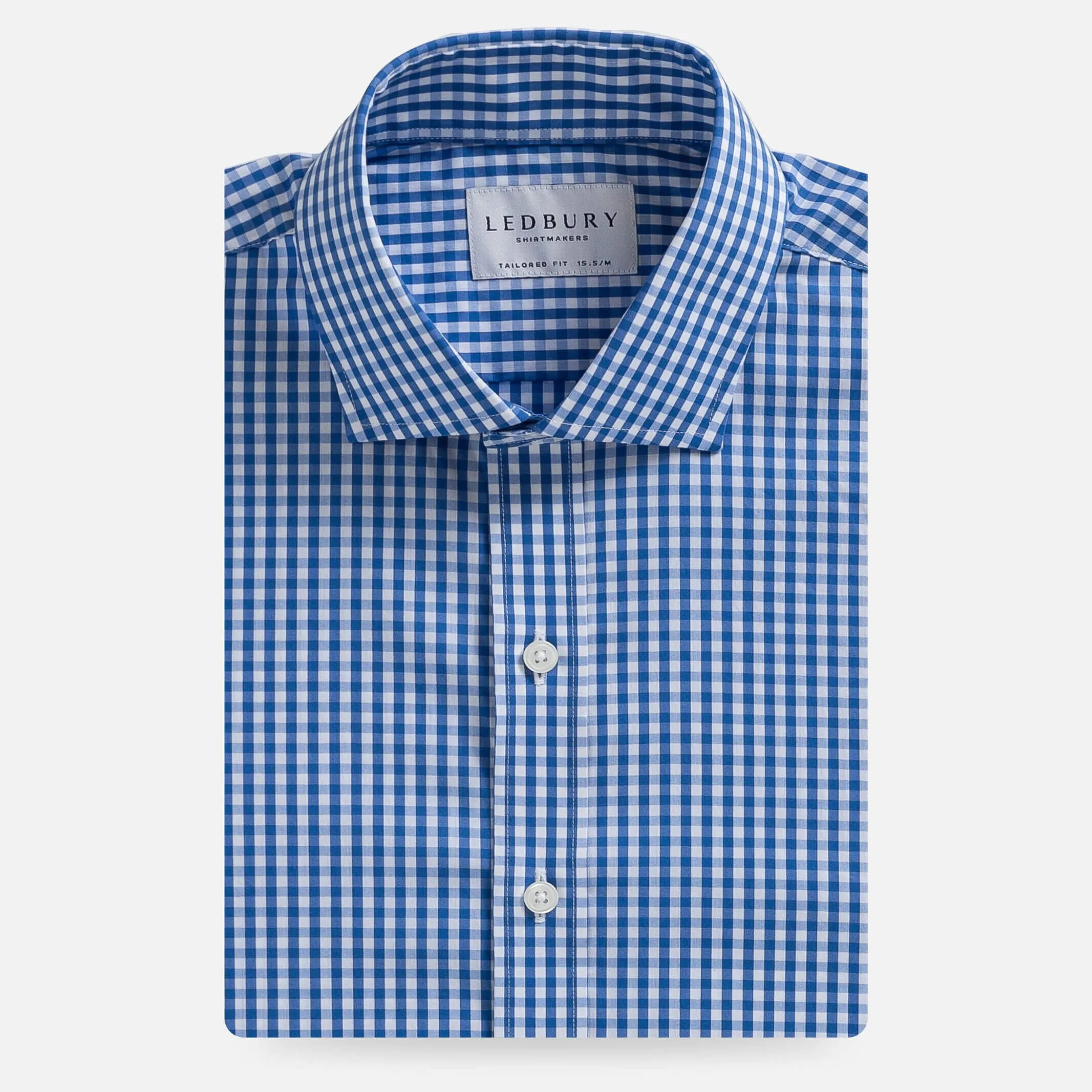 The Blue Broughton Stretch Poplin Gingham Dress Shirt