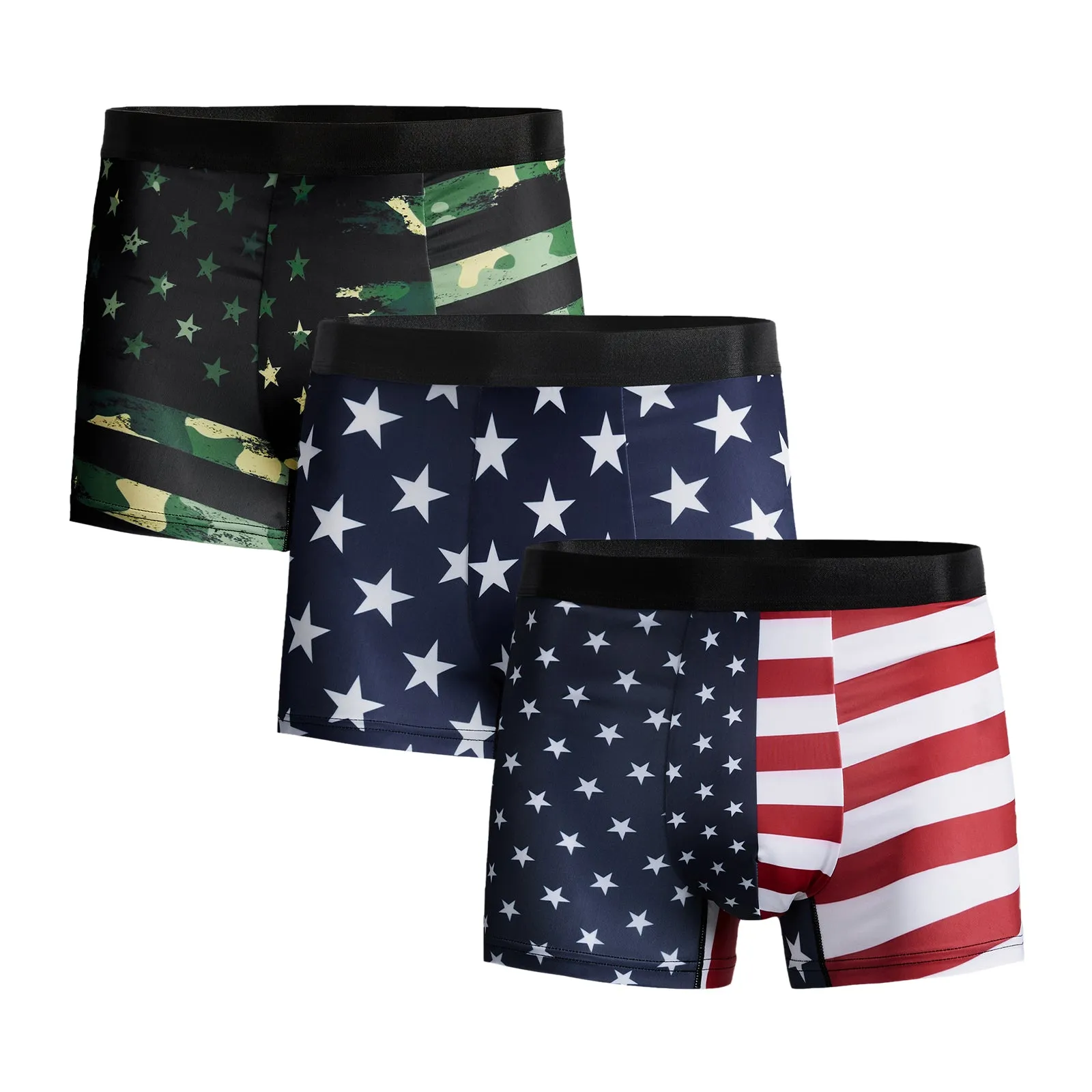 USA FLAG STAR BOXER-3 PACKS