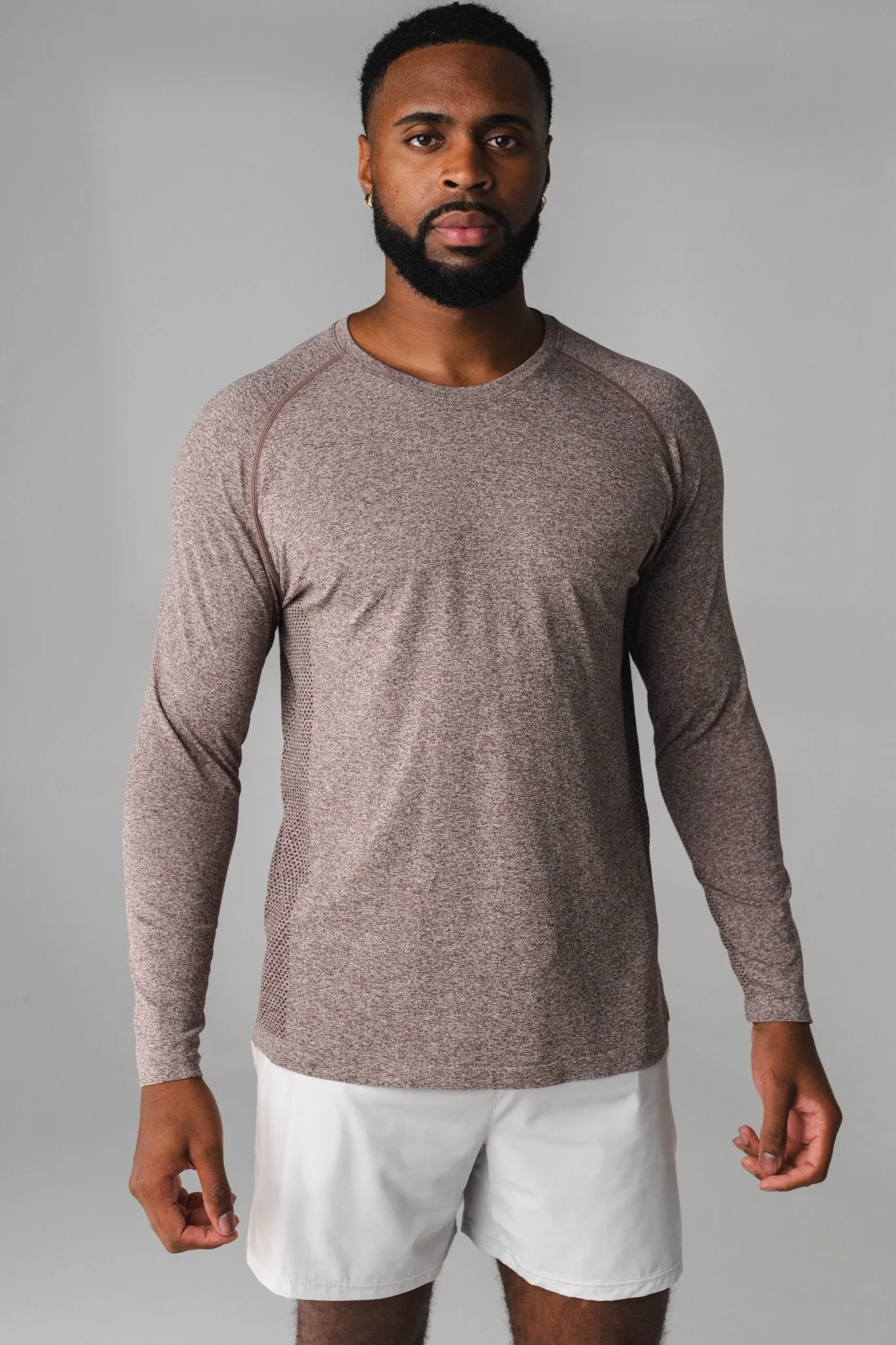 Vitality Kinetic® Long Sleeve Tee - Cocoa Marl