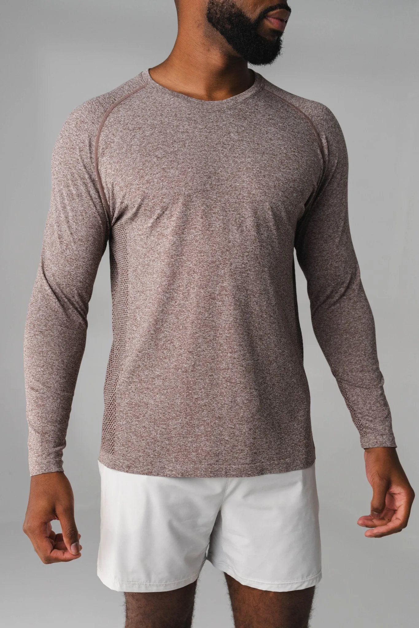 Vitality Kinetic® Long Sleeve Tee - Cocoa Marl