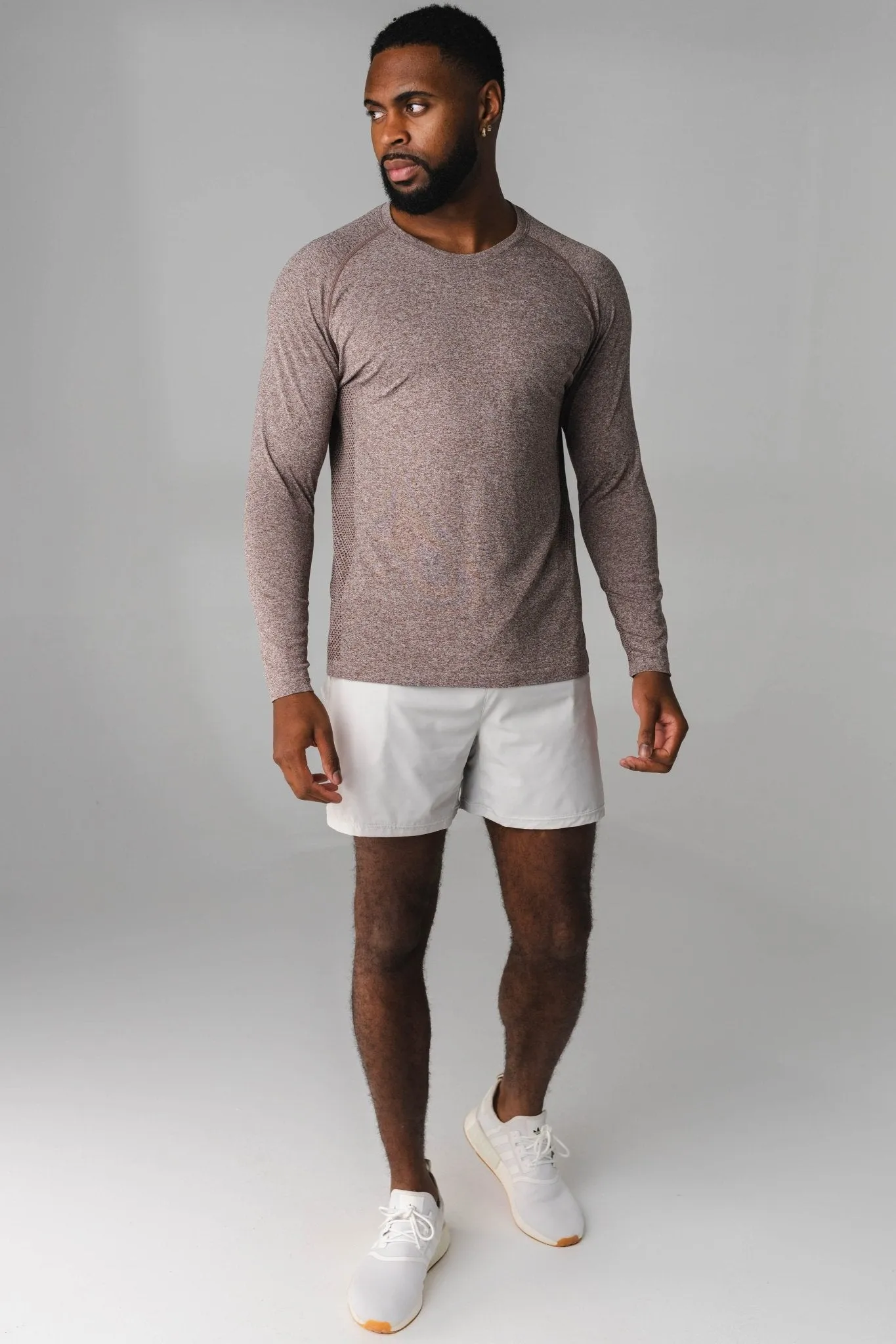 Vitality Kinetic® Long Sleeve Tee - Cocoa Marl