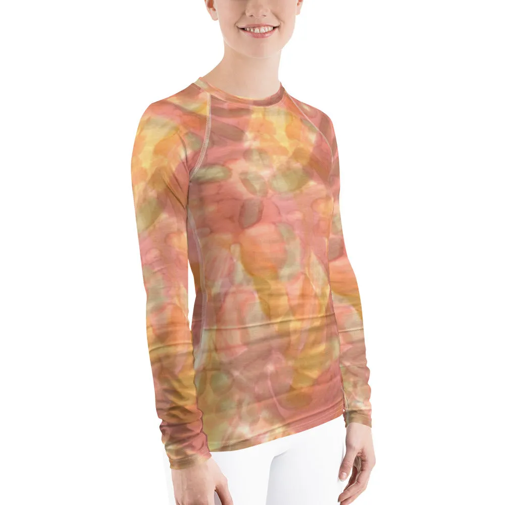 Watercolor Smudge Long Sleeve Tops