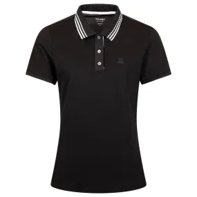 Womens Team Polo Black - AW24