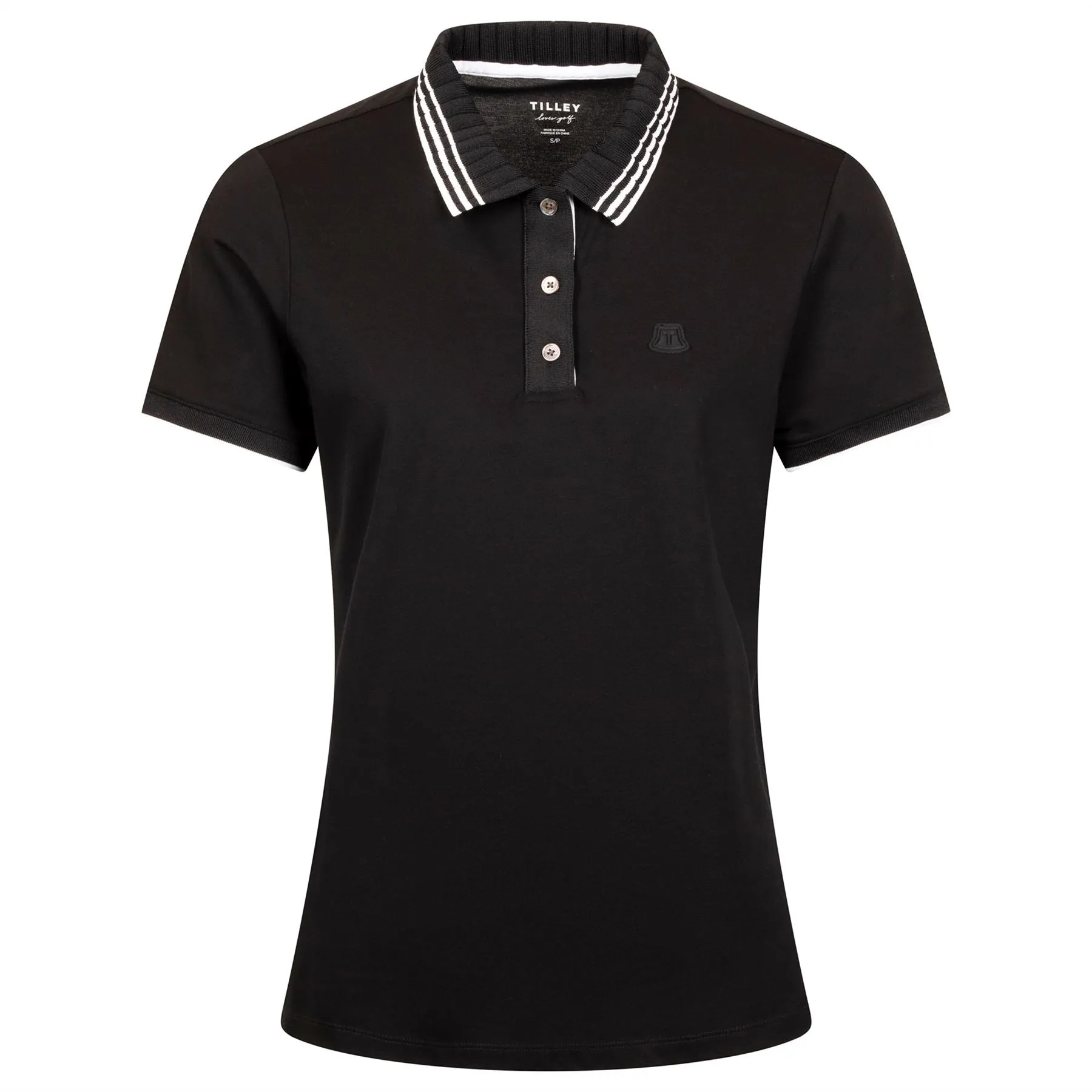 Womens Team Polo Black - AW24