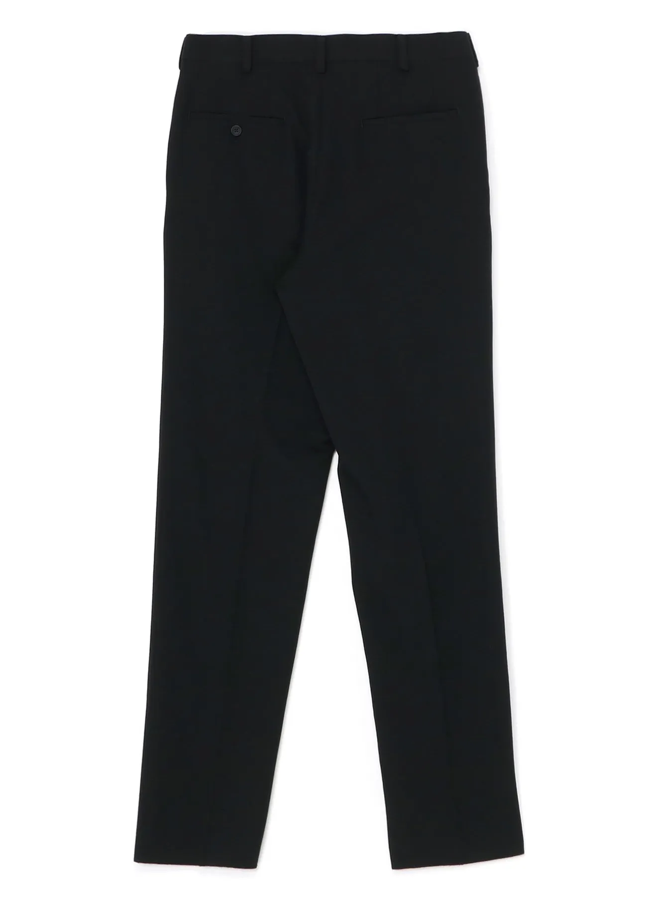 WOOL GABARDINE NON-PLEATED PANTS